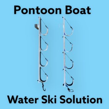 Pontoon Boat Waterski Solution with Storage Rack