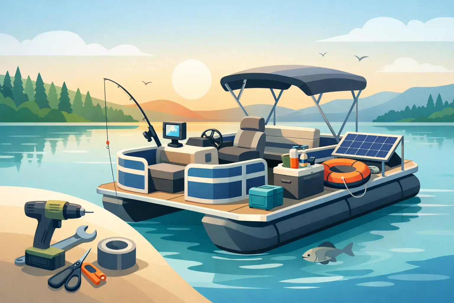 DIY Pontoon Boat Accessories That Pay Off