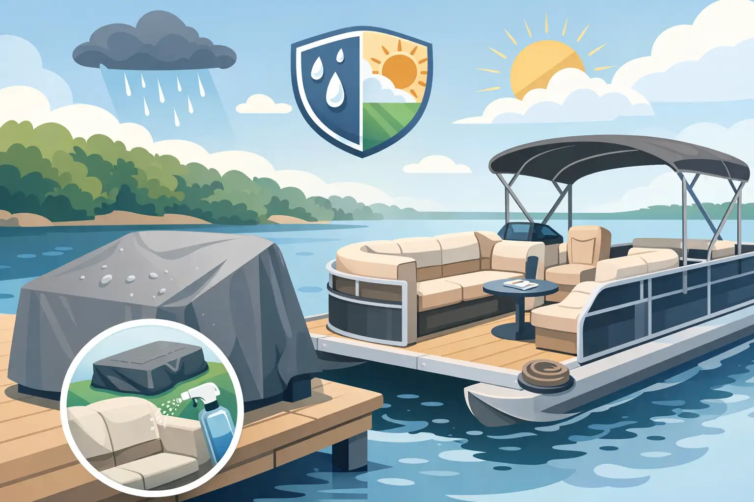 How to Protect Pontoon Furniture Outside